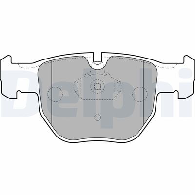 Brake Pad Set, disc brake DELPHI LP1863