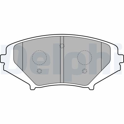 Brake Pad Set, disc brake DELPHI LP1867