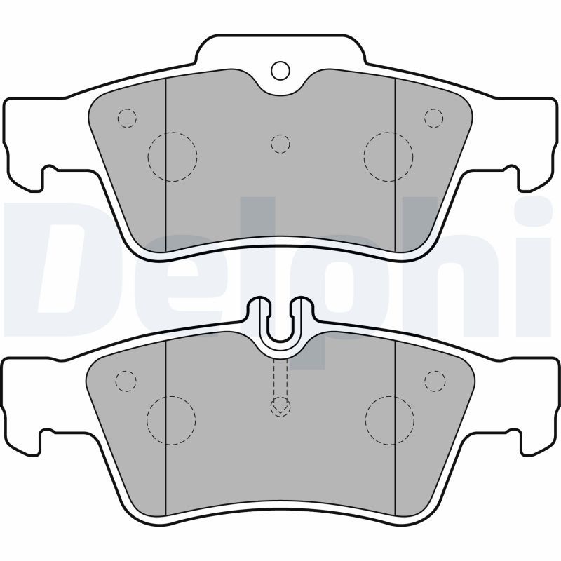 DELPHI LP1868 Brake Pad Set, disc brake