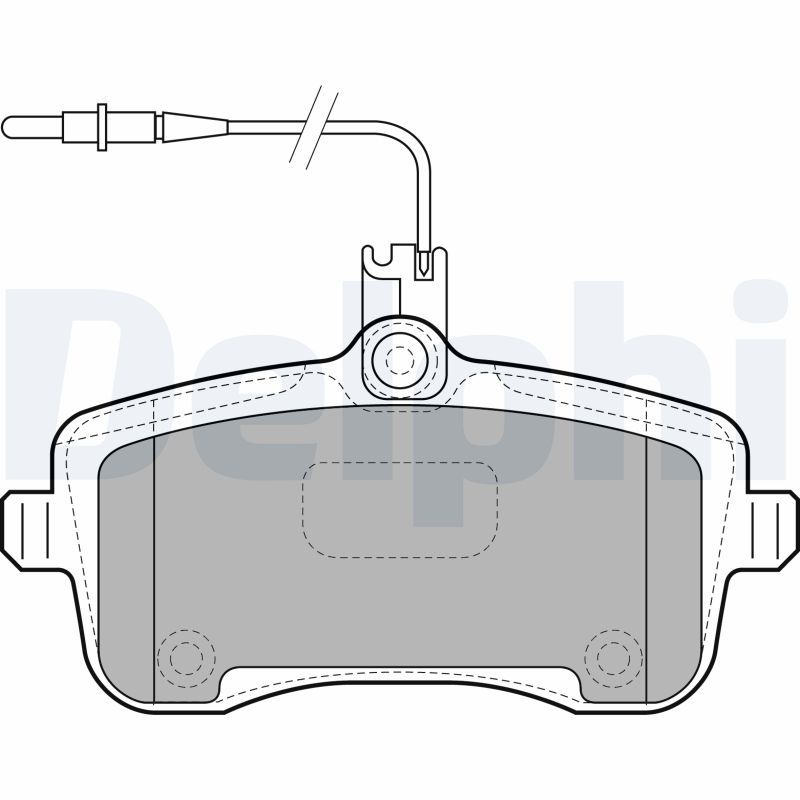 DELPHI LP1890 Brake Pad Set, disc brake