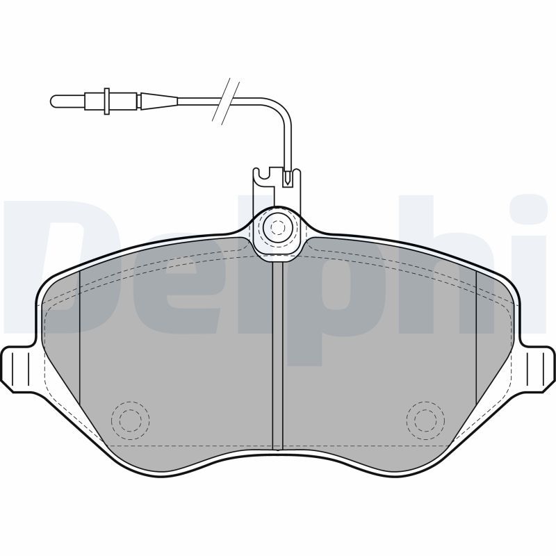 DELPHI LP1891 Brake Pad Set, disc brake