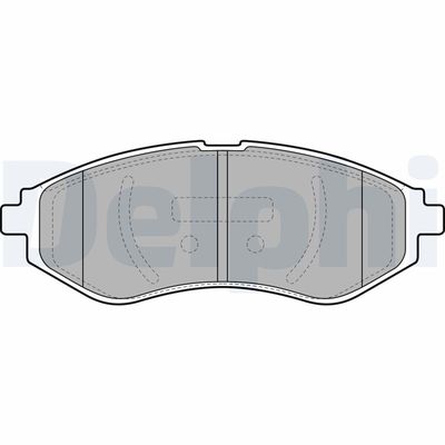 Brake Pad Set, disc brake DELPHI LP1895