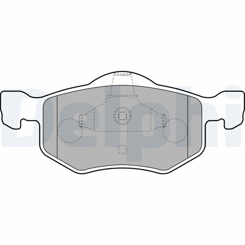DELPHI LP1900 Brake Pad Set, disc brake