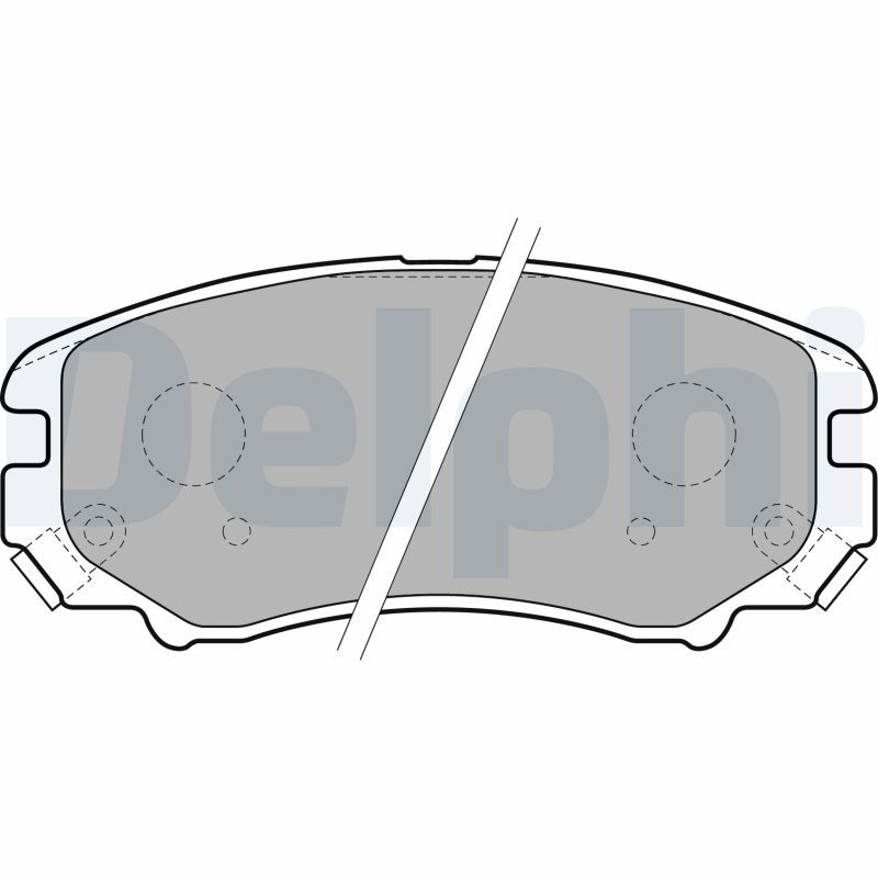 DELPHI LP1902 Brake Pad Set, disc brake