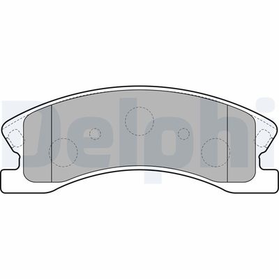 Brake Pad Set, disc brake DELPHI LP1906