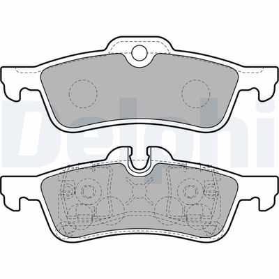 Brake Pad Set, disc brake DELPHI LP1912