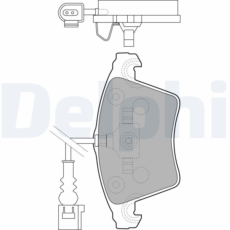 DELPHI LP1913 Brake Pad Set, disc brake