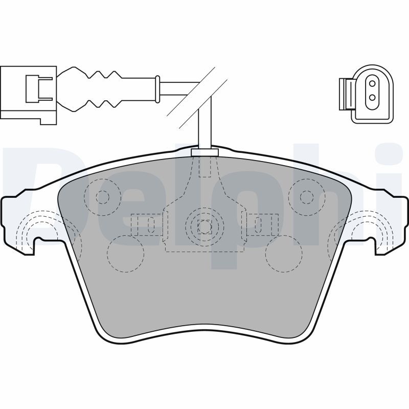 DELPHI LP1914 Brake Pad Set, disc brake