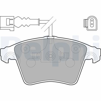 Brake Pad Set, disc brake DELPHI LP1914