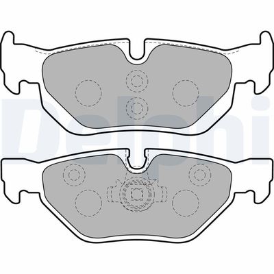 Brake Pad Set, disc brake DELPHI LP1915