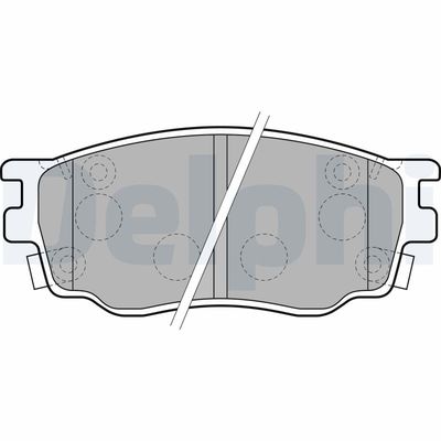 Brake Pad Set, disc brake DELPHI LP1916