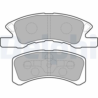 Brake Pad Set, disc brake DELPHI LP1918