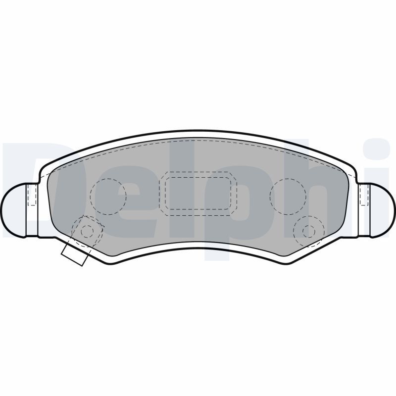DELPHI LP1919 Brake Pad Set, disc brake