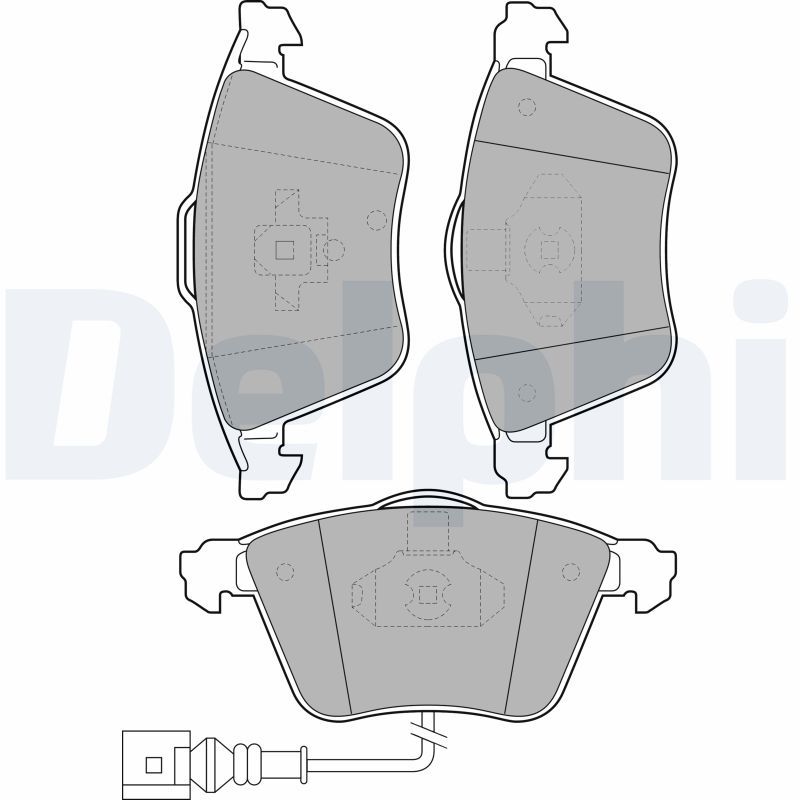 DELPHI LP1921 Brake Pad Set, disc brake