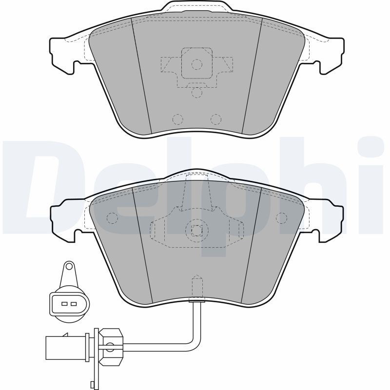 DELPHI LP1922 Brake Pad Set, disc brake