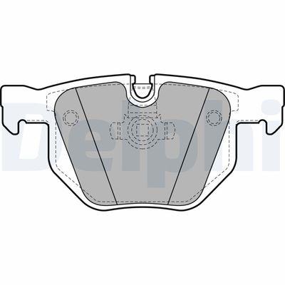 Brake Pad Set, disc brake DELPHI LP1927