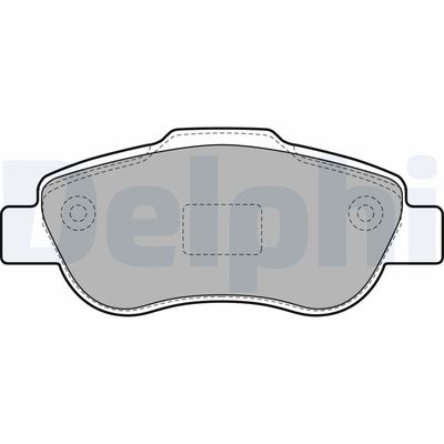 Brake Pad Set, disc brake DELPHI LP1929