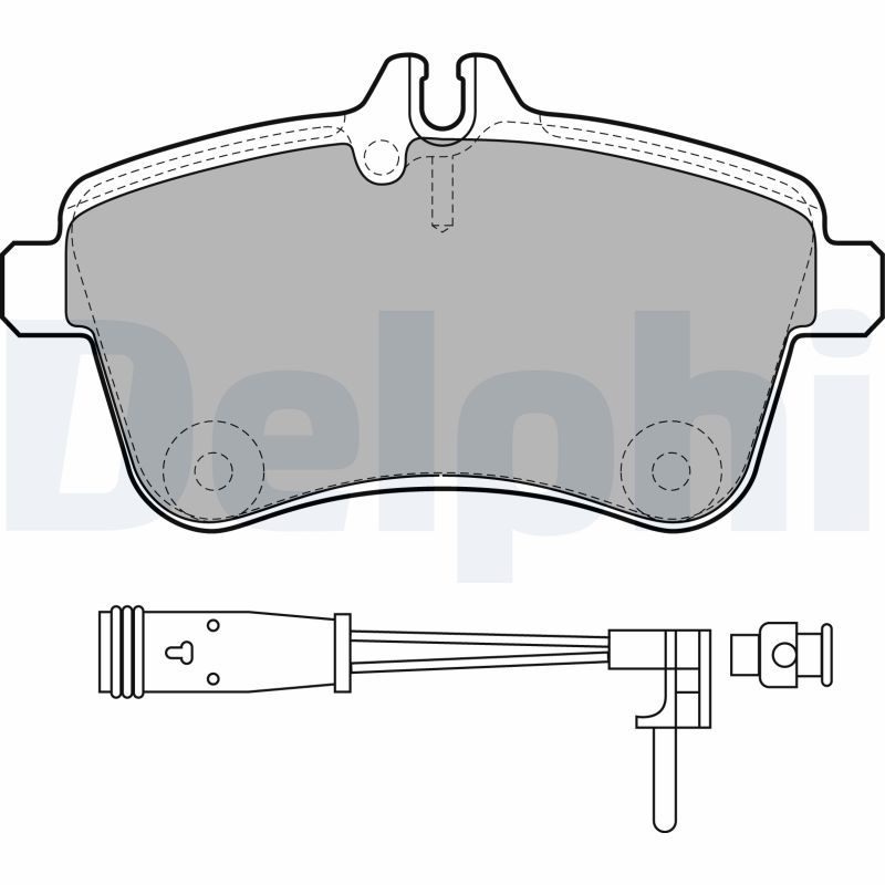 DELPHI LP1938 Brake Pad Set, disc brake