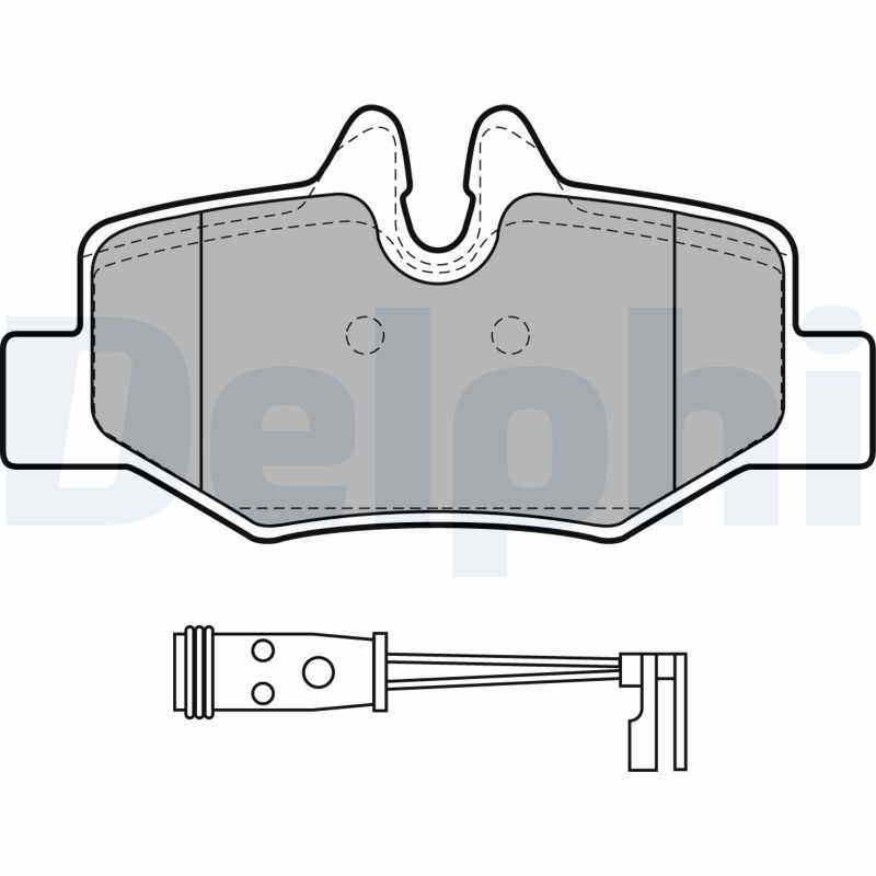DELPHI LP1939 Brake Pad Set, disc brake
