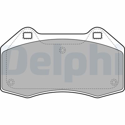 Brake Pad Set, disc brake DELPHI LP1940