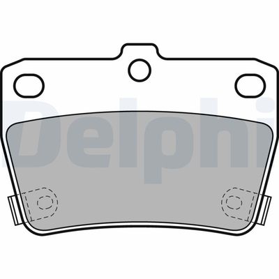 Brake Pad Set, disc brake DELPHI LP1942
