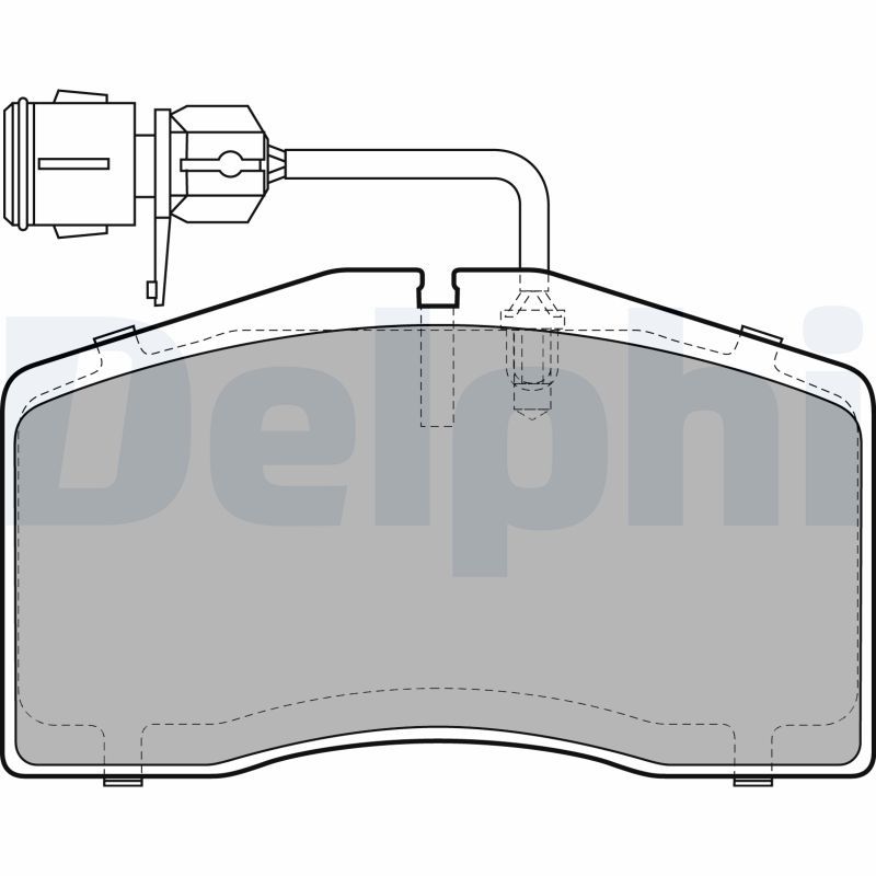 DELPHI LP1945 Brake Pad Set, disc brake