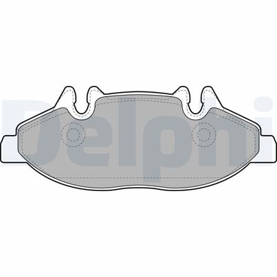 Brake Pad Set, disc brake DELPHI LP1947
