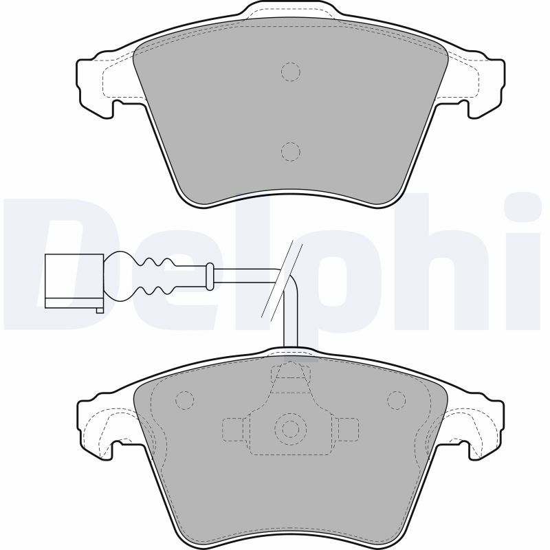 DELPHI LP1950 Brake Pad Set, disc brake