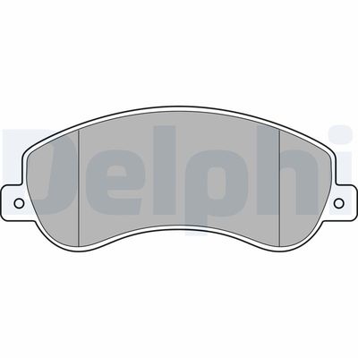 Brake Pad Set, disc brake DELPHI LP1954