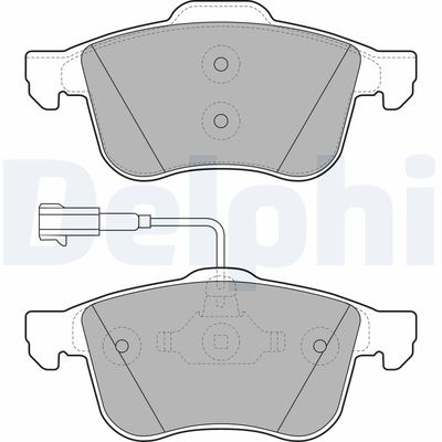 Brake Pad Set, disc brake DELPHI LP1959