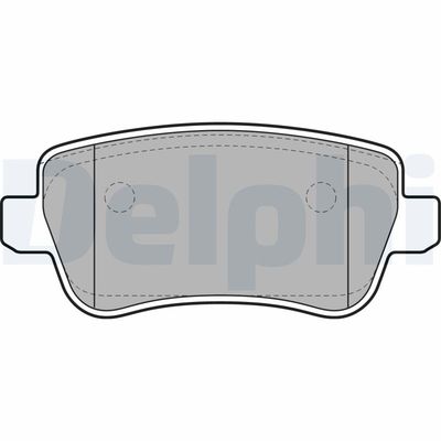 Brake Pad Set, disc brake DELPHI LP1964