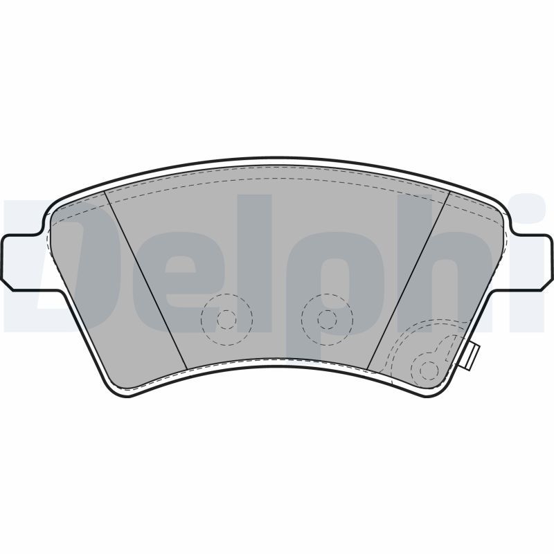 DELPHI LP1966 Brake Pad Set, disc brake
