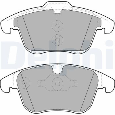 Brake Pad Set, disc brake DELPHI LP1967