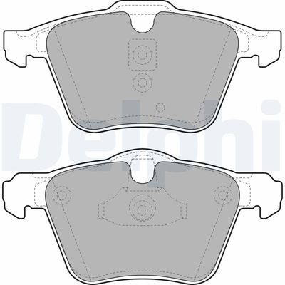 Brake Pad Set, disc brake DELPHI LP1968