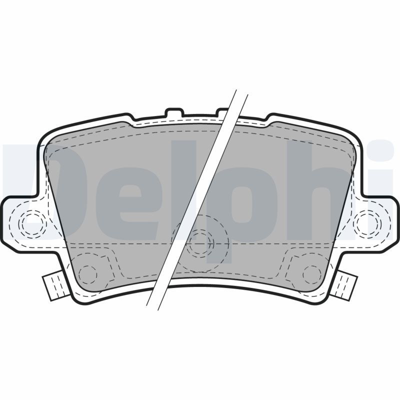 DELPHI LP1971 Brake Pad Set, disc brake