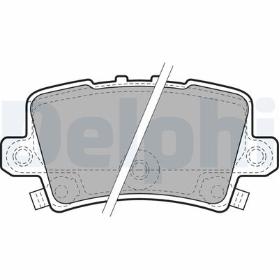 Brake Pad Set, disc brake DELPHI LP1971