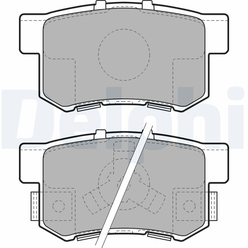 DELPHI LP1972 Brake Pad Set, disc brake