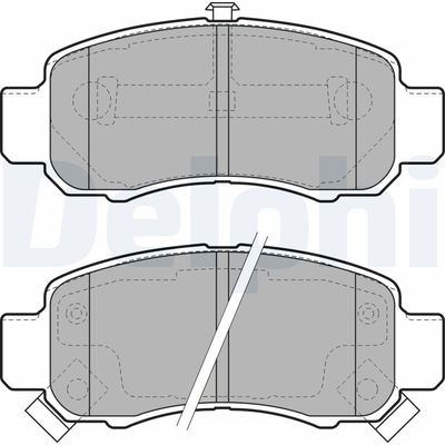 Brake Pad Set, disc brake DELPHI LP1973