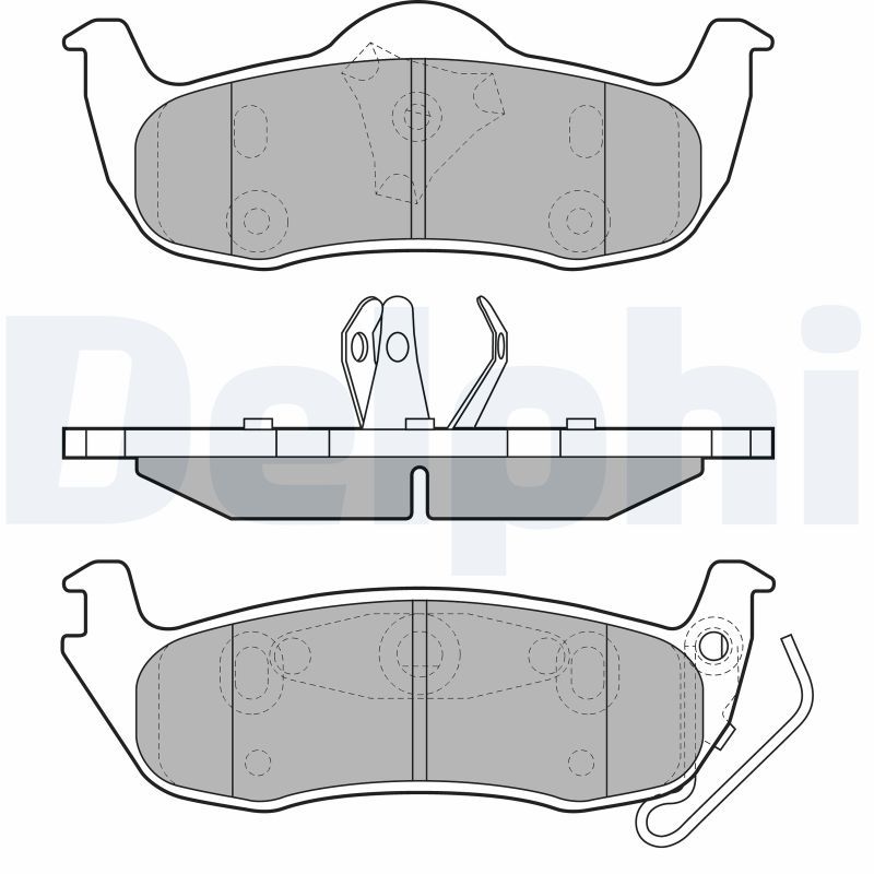 DELPHI LP1975 Brake Pad Set, disc brake