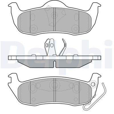 Brake Pad Set, disc brake DELPHI LP1975