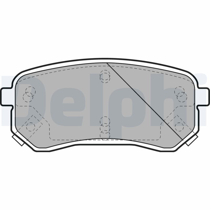 DELPHI LP1976 Brake Pad Set, disc brake