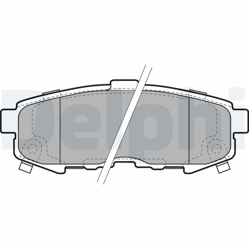 DELPHI LP1978 Brake Pad Set, disc brake