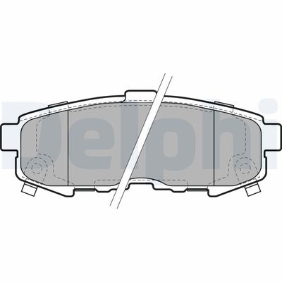 Brake Pad Set, disc brake DELPHI LP1978