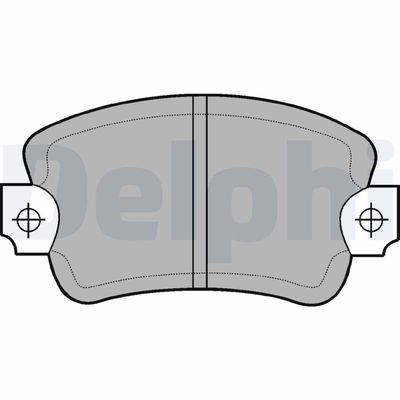 Brake Pad Set, disc brake DELPHI LP197