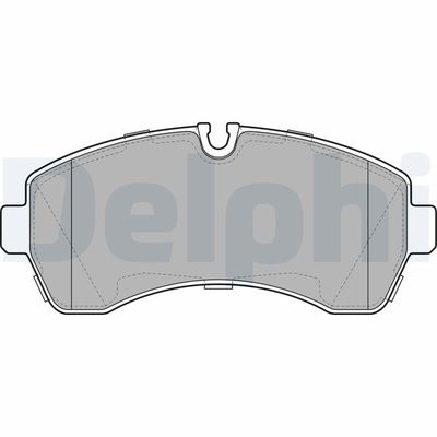 Brake Pad Set, disc brake DELPHI LP1981