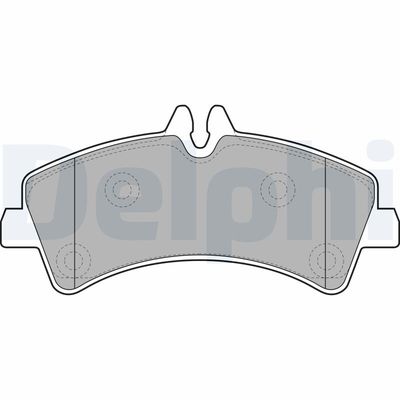 Brake Pad Set, disc brake DELPHI LP1984