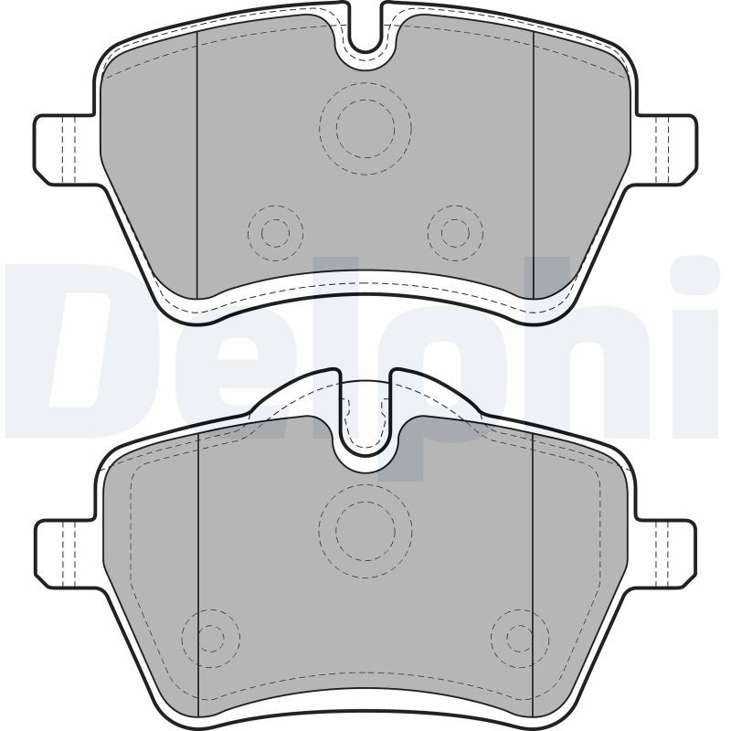 DELPHI LP1985 Brake Pad Set, disc brake