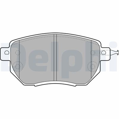 Brake Pad Set, disc brake DELPHI LP1986