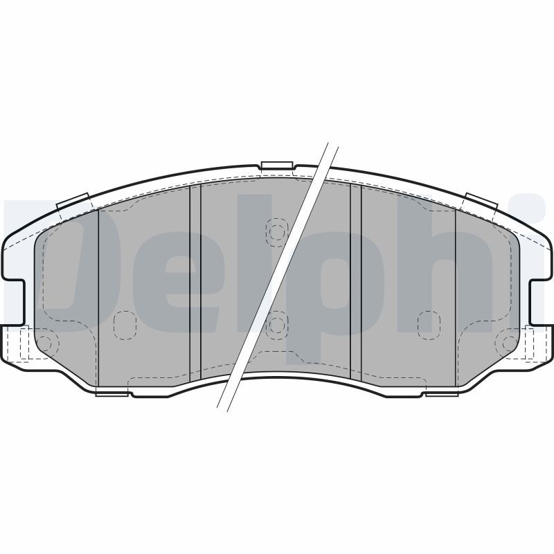 DELPHI LP1987 Brake Pad Set, disc brake