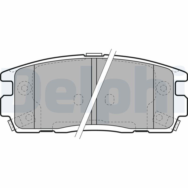 DELPHI LP1988 Brake Pad Set, disc brake